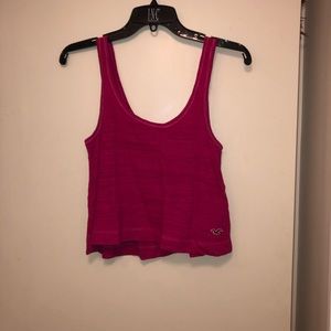 Hollister Hot Pink Crop Tank Top